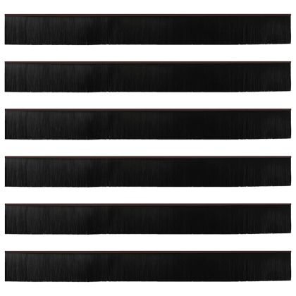 Самозалепващи се четки за уплътняване на врати 6 pcs Кафяво