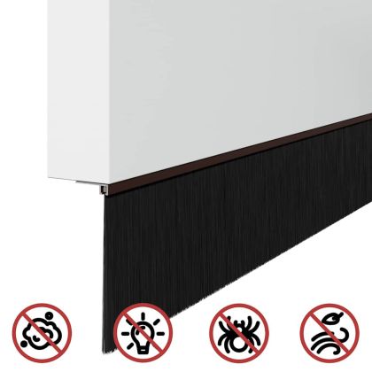 Самозалепващи се четки за уплътняване на врати 6 pcs Кафяво