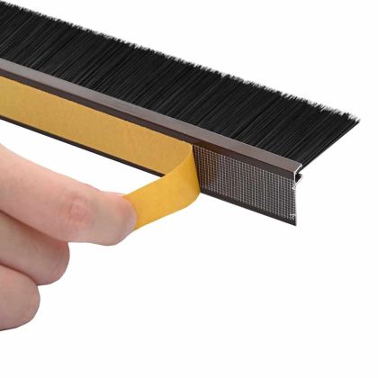 Самозалепващи се четки за уплътняване на врати 12 pcs Кафяво