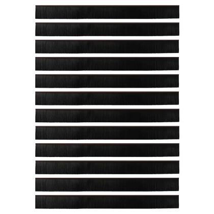 Самозалепващи се четки за уплътняване на врати 12 pcs Кафяво