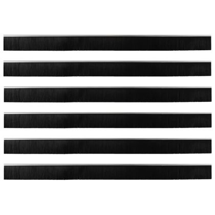 Самозалепващи се четки за уплътняване на врати 6 pcs Сребрист