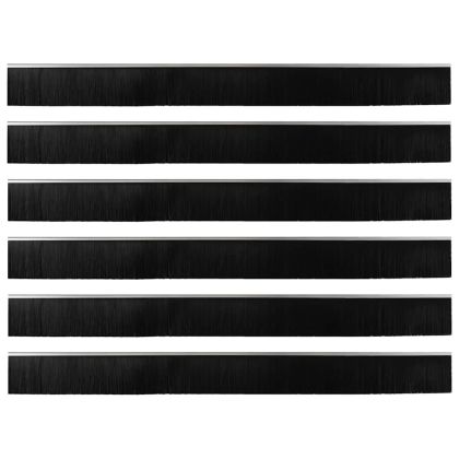 Самозалепващи се четки за уплътняване на врати 6 pcs Сребрист