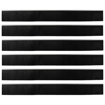 Самозалепващи се четки за уплътняване на врати 6 pcs Сребрист