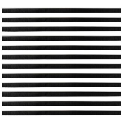 Самозалепващи се четки за уплътняване на врати 12 pcs Сребрист