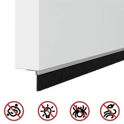 Самозалепващи се четки за уплътняване на врати 12 pcs Сребрист