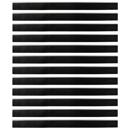 Самозалепващи се четки за уплътняване на врати 12 pcs Сребрист