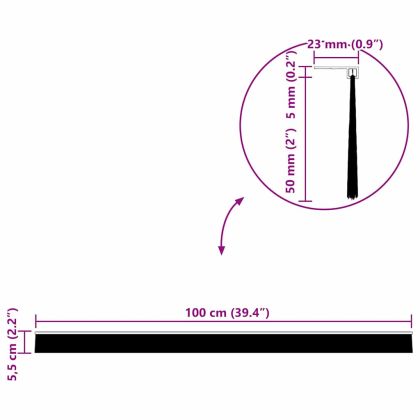 Самозалепващи се четки за уплътняване на врати 12 pcs Сребрист