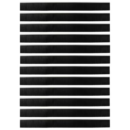 Самозалепващи се четки за уплътняване на врати 12 pcs Сребрист