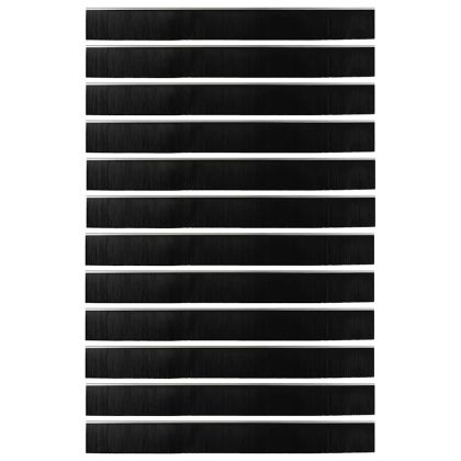 Самозалепващи се четки за уплътняване на врати 12 pcs Сребрист