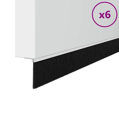 Самозалепващи се четки за уплътняване на врати 6 pcs Бяло