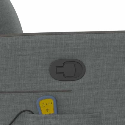 Стол с масаж Тъмен сив 69 x 86 x 100 см текстил