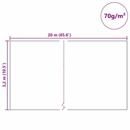 Флийс за защита на растения от замръзване Бяло 20 x 3,2 м