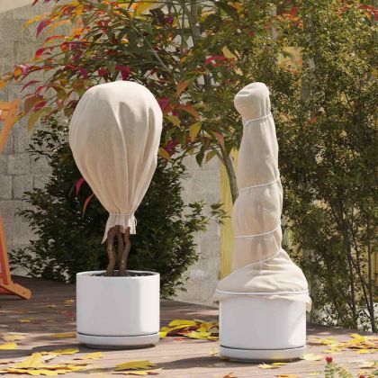 Флийс за защита на растения от замръзване Бежово 50 x 1,6 m