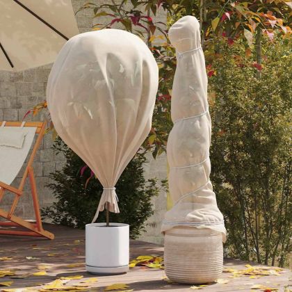 Флийс за защита на растения от замръзване Бежово 50 x 3,2 м