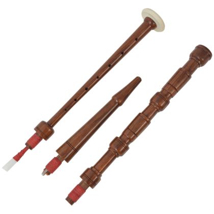 Голяма шотландска гайда за деца зелено-черен Black Watch тартан