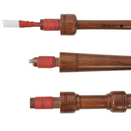 Голяма шотландска гайда за деца зелено-черен Black Watch тартан