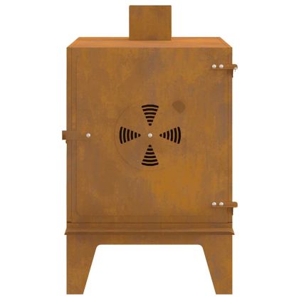 Къмпинг печка 35x50x60 cm Кортен стомана