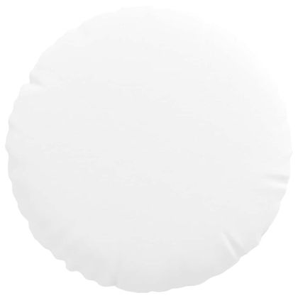 Възглавници за седалки 2 pcs Бяло Ø30 x 13 см текстил