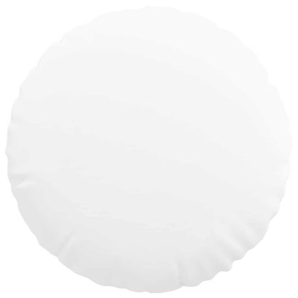 Възглавници за седалки 2 pcs Бяло Ø50 x 19 см текстил