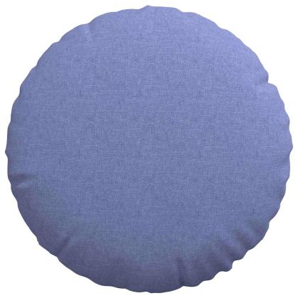 Възглавници за седалки 2 pcs Дънково син Ø50 x 19 см текстил