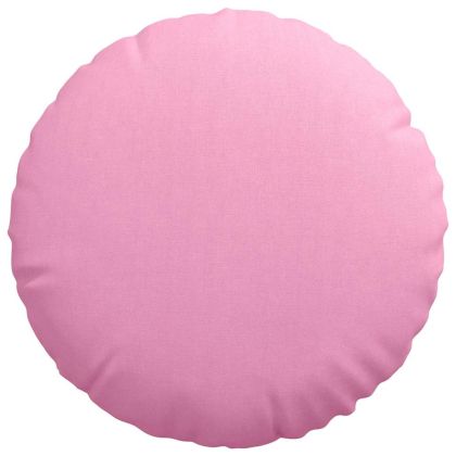 Възглавници за седалки 2 pcs Розово Ø50 x 19 см текстил