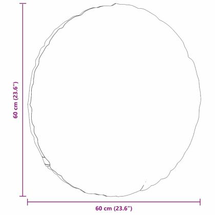 Възглавници за седалки 2 pcs Кафяво Ø60 x 21 см текстил