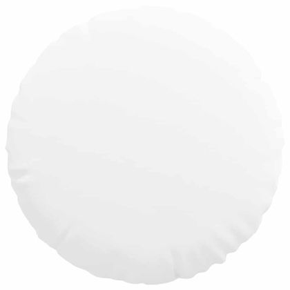 Възглавници за седалки 2 pcs Бяло Ø80 x 29 см текстил