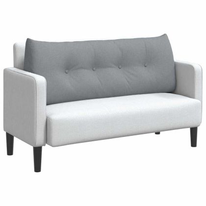 Възглавница за гръб Светлосиво 120 x 24 x 50 см текстил