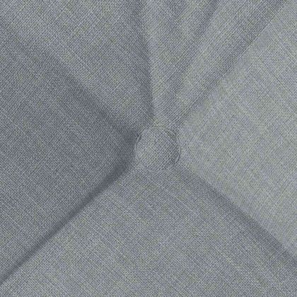 Възглавници за седалки 4 pcs Светлосиво 40 x 40 x 12 см текстил