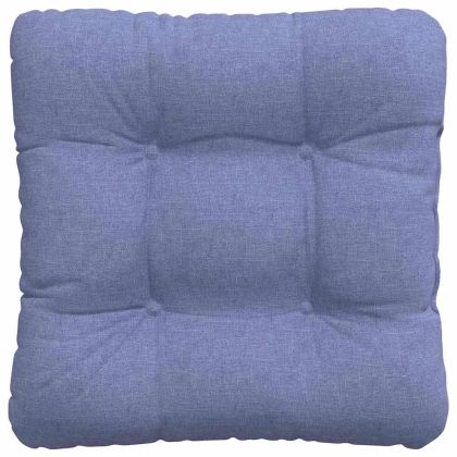 Възглавници за седалки 4 pcs Дънково син 40 x 40 x 12 см