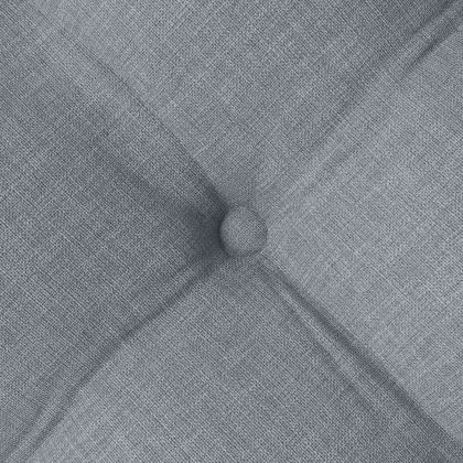 Възглавници за седалки 2 pcs Светлосиво 40 x 40 x 6 cm текстил