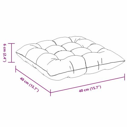 Възглавници за седалки 2 pcs Виненочервен 40 x 40 x 6 cm