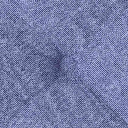 Възглавници за седалки 2 pcs Дънково син 40 x 40 x 6 cm текстил