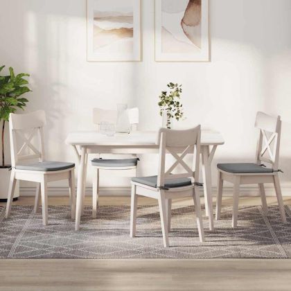 Възглавници за седалки 4 pcs Облачно сиво 40 x 40 x 3 cm