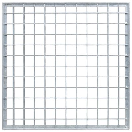 Решетка Сребрист 40 x 40 x 2 cm Горещо поцинкована стомана