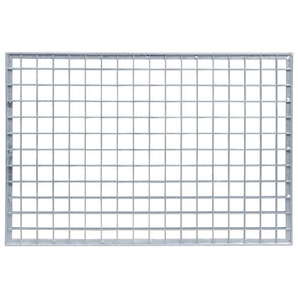 Решетка Сребрист 60 x 40 x 2 cm Горещо поцинкована стомана