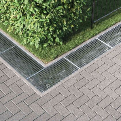 Решетка Сребрист 80 x 40 x 2 cm Горещо поцинкована стомана