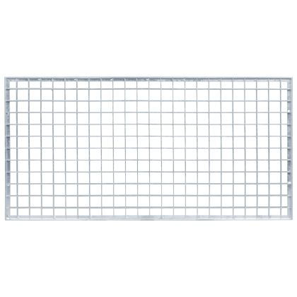 Решетка Сребрист 80 x 40 x 2 cm Горещо поцинкована стомана