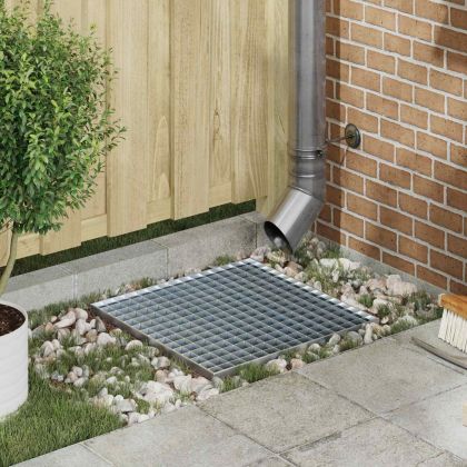 Решетка Сребрист 50 x 50 x 2 cm Горещо поцинкована стомана