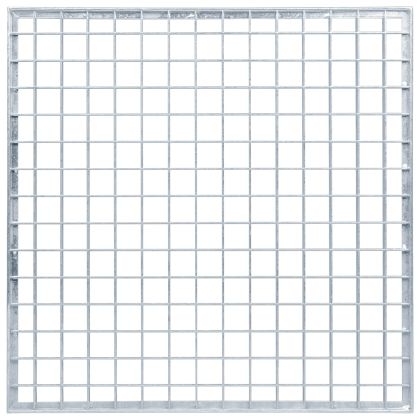 Решетка Сребрист 50 x 50 x 2 cm Горещо поцинкована стомана