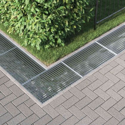 Решетка Сребрист 80 x 50 x 2 cm Горещо поцинкована стомана