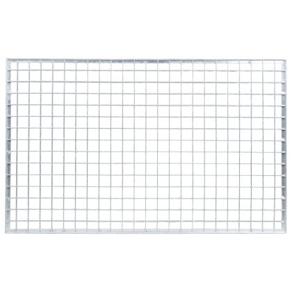 Решетка Сребрист 80 x 50 x 2 cm Горещо поцинкована стомана