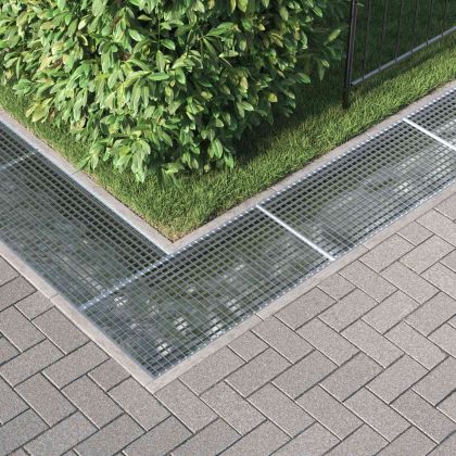 Решетка Сребрист 100 x 50 x 2 cm Горещо поцинкована стомана