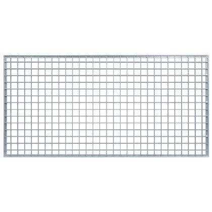 Решетка Сребрист 100 x 50 x 2 cm Горещо поцинкована стомана