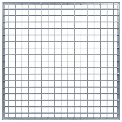 Решетка Сребрист 60 x 60 x 2 cm Горещо поцинкована стомана