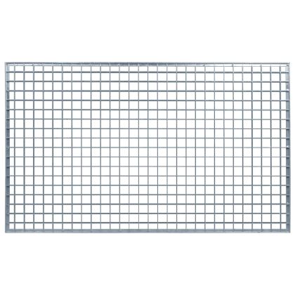 Решетка Сребрист 100 x 60 x 2 cm Горещо поцинкована стомана