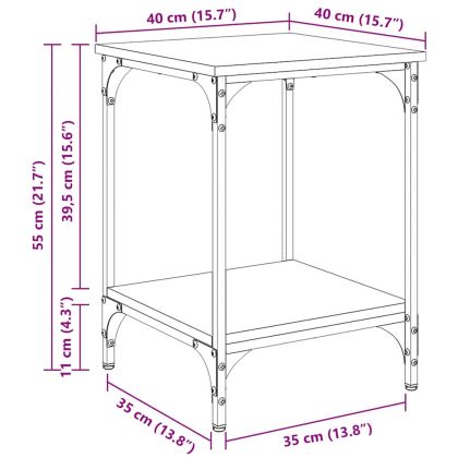 Масичка за кафе Старо дърво 40 x 40 x 55 см Инженерно дърво