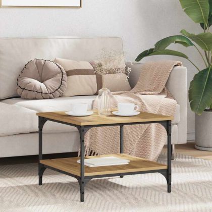 Масичка за кафе Дъб 55 x 55 x 40 cm Инженерно дърво