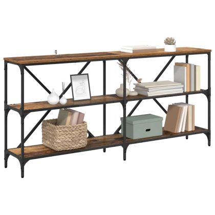 Конзолна маса Старо дърво 160 x 30 x 75 см Инженерно дърво