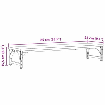 Стойка за монитор Дъб 85 x 23 x 15,5 cm Инженерно дърво